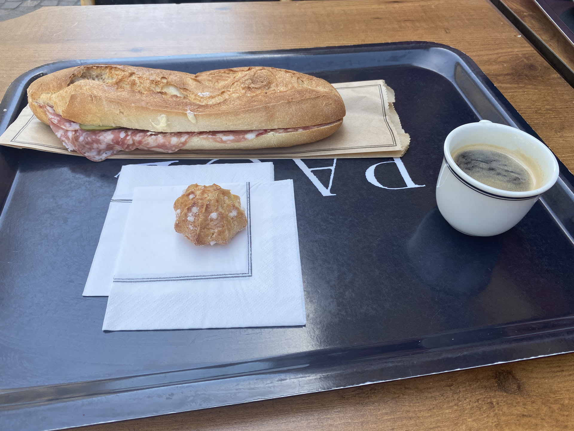 Sandwich and Coffee from Paul
