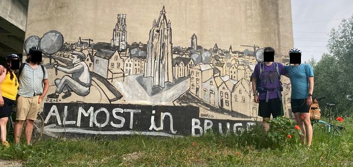 Almost in Bruges!