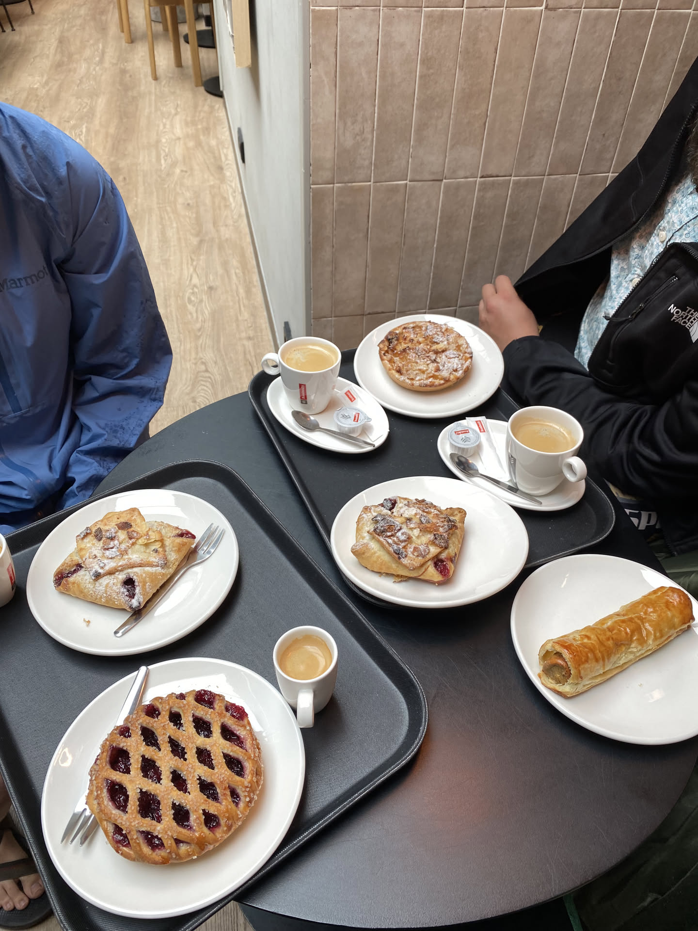 Pastries and 
coffee