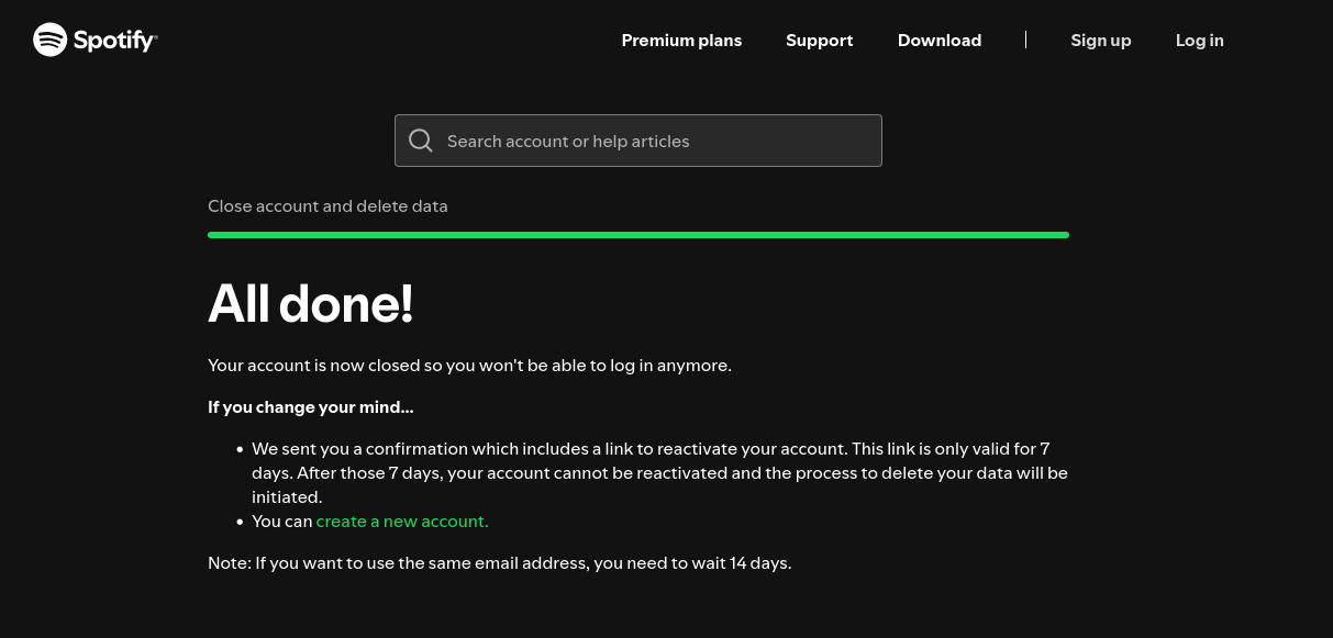 Spotify Deleted
